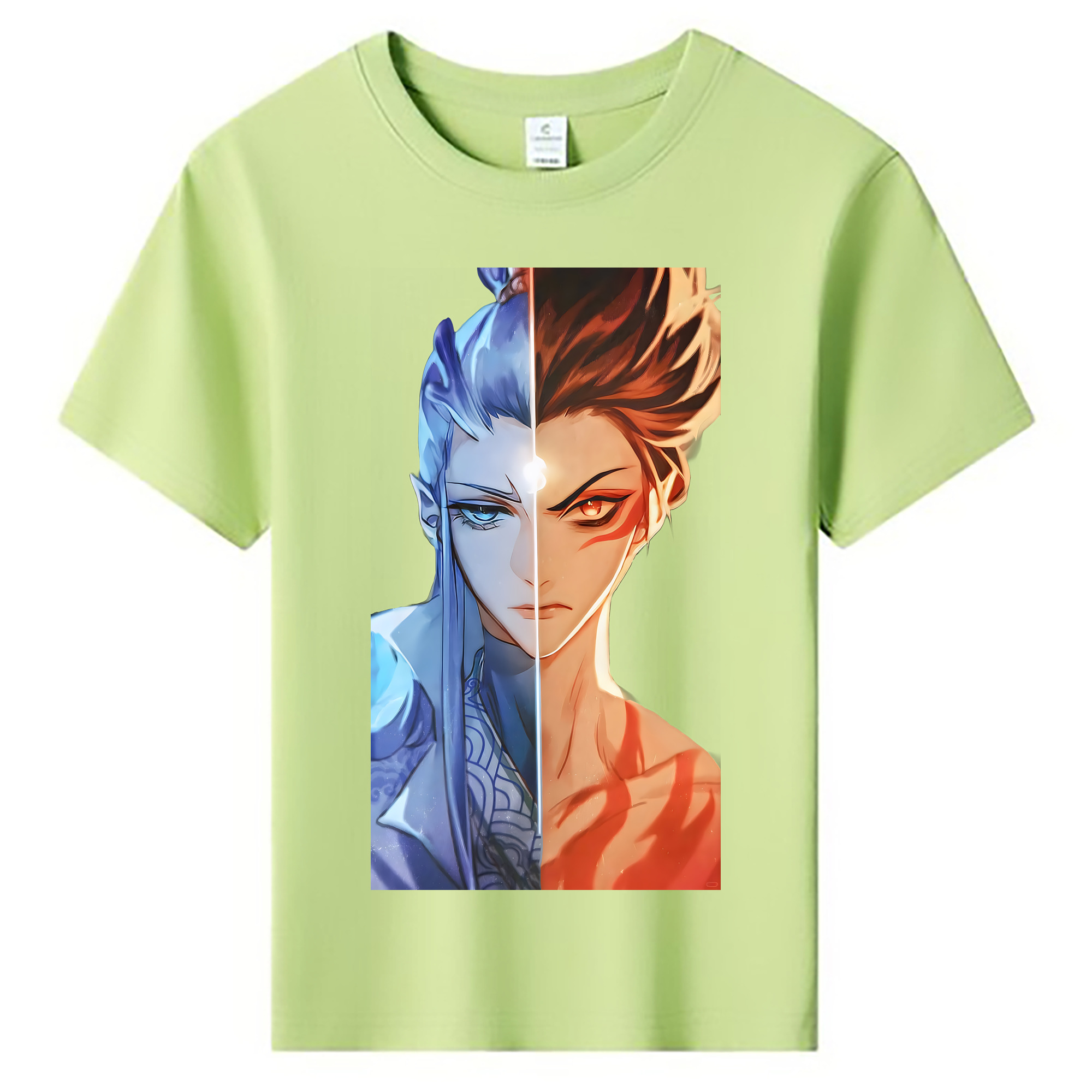 （画像用） Ne Zha 2 ナタ 魔童の大暴れ 綿100％キッズTシャツ（フロントプリント）